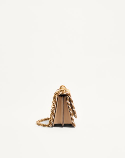 Valentino Garavani - Valentino Garavani Vain Small Embroidered Shoulder Bag - Multicolour - Woman - Shoulder Bags